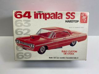Amt 1964 Chevrolet Impala Ss Hardtop Vintage Boxed Model Kit Nores
