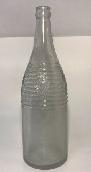 Diamond Ginger Ale Inc Ginger Ale Bottle Art Deco Vintage Antique Old Glass Soda