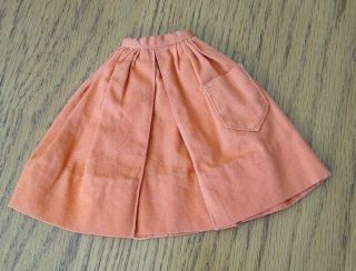 1962 Vintage Mattel Barbie Doll Orange Gathered Pak Skirt 6238 Only Exc
