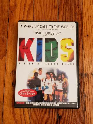 Kids Larry Clark Dvd (2000,  Unrated) Rare & Oop 1995 Chloe Sevigny