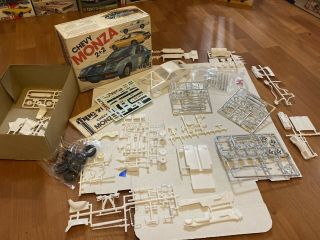 Mpc 1975 - 1977 Chevy Monza Kit / With Old Parts And Box Circa 1970’s