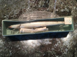 Vintage Rapala Wobbler Minnow Fishing Lure Antique Tackle Box Bait Musky Walleye