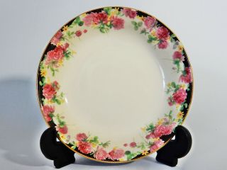 Antique Art Deco Royal Doulton Clover Small Bowl Dish Plate D5974 Pink Flowers