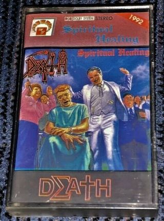 Death Spiritual Healing Vg Cassette Tape Mc Death Metal Plays Well Rare