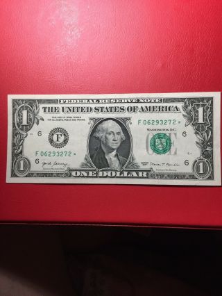 2017years Very Rare One Dollar Bill Star Note
