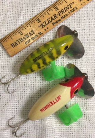 2 Vintage Arbogast Jitterbugs - Fishing Lures With Boxes In