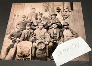 Reprint Of Rare Photo Sebald Brewing Beer Workers W Prepro Sign Middletown Ohio
