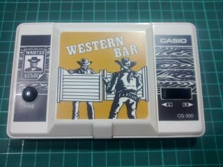 RARE Casio CG - 300 Western Bar 1984 vintage electronic game Great 2