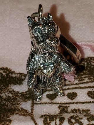 2007 Juicy Couture Sterling Silver Yorkie Charm Extremely Rare