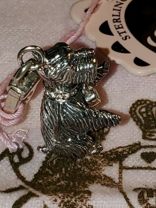 2007 JUICY COUTURE STERLING SILVER YORKIE CHARM EXTREMELY RARE 2