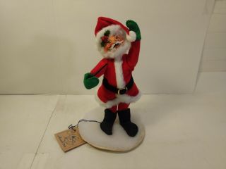 Vintage 1991 Annalee Mobilitee Dolls Santa With Pipe Christmas Decoration Ch1206