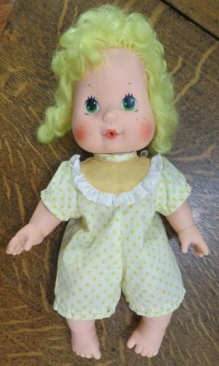 Vtg 1982 Blow A Kiss Lemon Meringue Baby Doll 14 " Kenner American Greetings Vgc