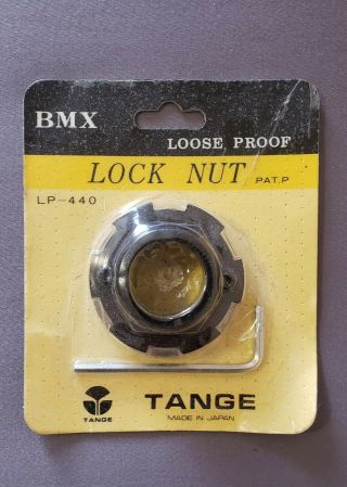 Tange Lock Nut Headlock Black Vintage Rare Nos Pk Ripper Old School Bmx Headset
