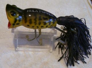 Vintage Arbogast Hula Popper Lure 8/5/20p Yellow Coach 2 - 1/8 "