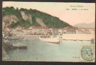 (06) Bateau Au Port En 1905 / Rare édition Riviera