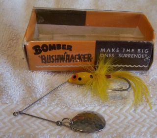 Vintage Bomber Bushwacker Lure 3/16/20pot Box Paper 6301