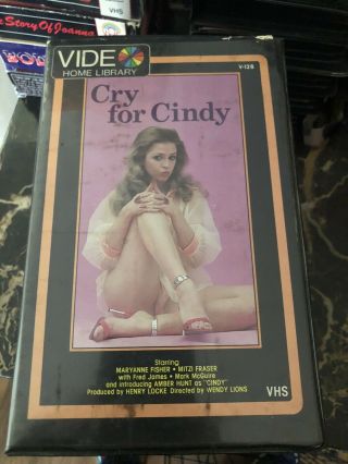 Cry For Cindy Rare Vhl Roughie Vhs Sleaze Horror Big Box Waterpower