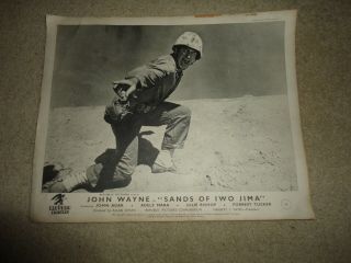 Rare Vintage 1949 John Wayne Film Still " Sands Of Iwo Jima " Republic Pictures