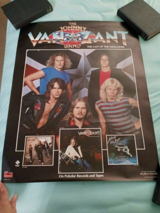 Rare 1982 The Johnny Van Zant Band The Last Of The Wild Ones Rare Poster