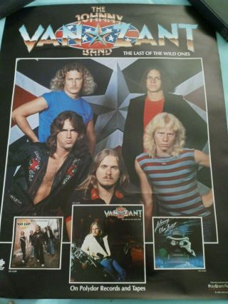 RARE 1982 THE JOHNNY VAN ZANT BAND THE LAST OF THE WILD ONES RARE POSTER 2