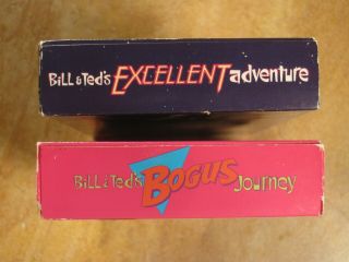 BILL & TED ' S ADVENTURE & BOGUS JOURNEY VHS 1ST EDITIONS 1989/91 RARE 3