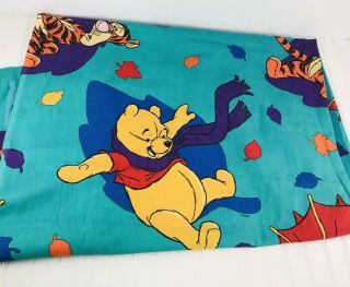 Vintage Winnie The Pooh Blustery Day Twin Top Sheet Only