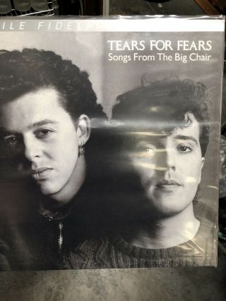 Tears For Fears - Songs From Big Chair - Mfsl Lp Vinyl - 2199 Oop Rare