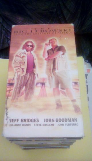 The Big Lebowski (1998) Vhs Rare Cult Classic Comedy Jeff Bridges John Goodman