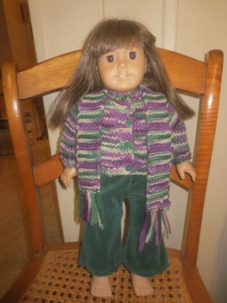 American Girl Doll With Brown Hair & Eyes & 18 " Doll Clothing/outfits