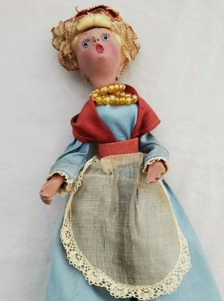 Singing Lady Antique Vintage Doll With Movable Arms And Legs Rotating Head