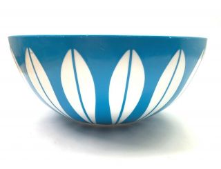Rare Vintage Deka Plastic Blue Lotus Leaf Bowl 604 Cathrine Holm Mid Century 11 "