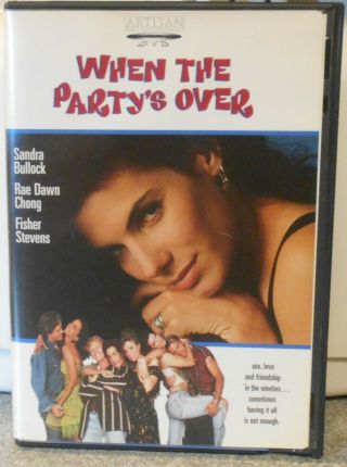 When The Partys Over (dvd,  2002) Rare 1993 Gay Interest Comedy Drama Disc