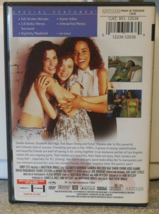 When the Partys Over (DVD,  2002) RARE 1993 GAY INTEREST COMEDY DRAMA DISC 2
