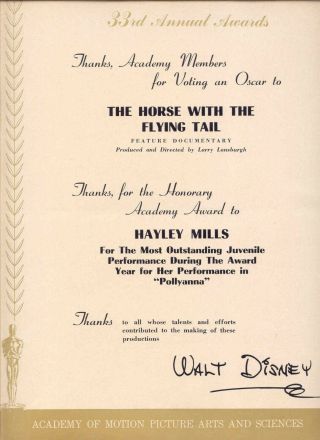 1961 Rare Walt Disney 