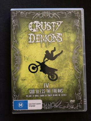 Crusty Demons - Volume Iv ‘god Bless The Freaks’ - Dvd Rare - Region 4
