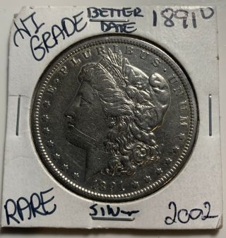 1891 O Morgan Silver Dollar Hi Grade Rare Coin 2002