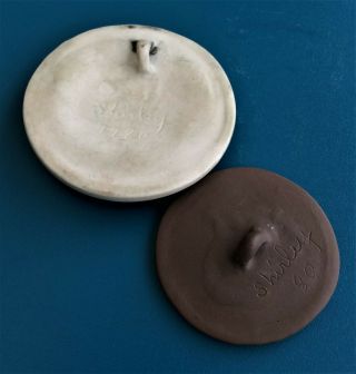Ceramic Realistic Jasperware Buttons - Back Marked Shirley 2