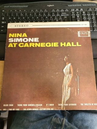 Nina Simone - Live At Carnegie Hall Lp Rare Stereo Scp 455 Record Album Colpix