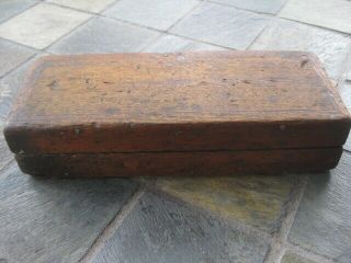 Antique Knife Sharpening Oil Stone Vintage In Wooden Display Box