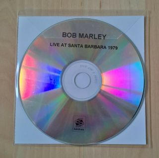 BOB MARLEY - LIVE AT SANTA BARBARA 1979 - RARE CD REF.  DISC (EX.  cond. ) 2