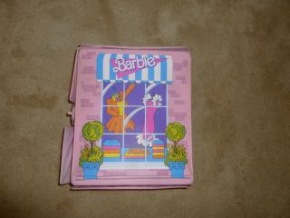 Vintage 1988 Mattel Barbie Doll Fashion Carrying Storage Case Double Sided Pink