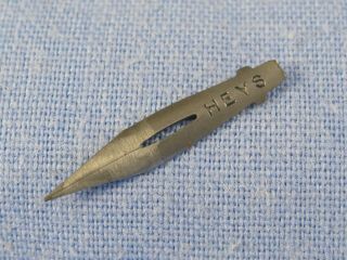 Rare Tiny Miniature Antique Dip Pen Nib Plume Pluma Feder Calligraphy Heys