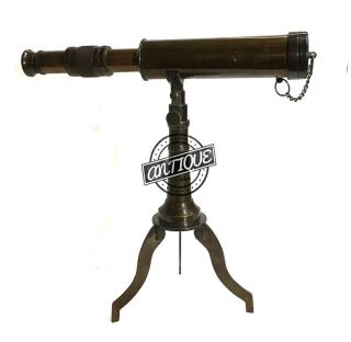 Vintage Small Vintage Telescope Collectible Stand Table Desk Antique Design 3