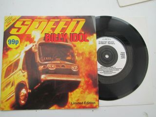 Billy Idol Speed 1994 Rare Uk 7 " Poster Sleeve Vinyl - Near