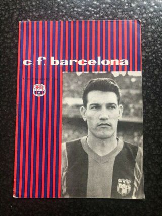 Rare Cf Barcelona V Ac Milan Uefa European Cup 1959/60 Match Programme