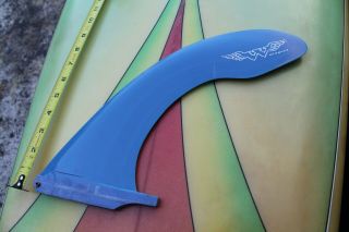 Wingnut Endless Summer Fiberglass Rake Blue Rare Longboard Surfboard Single Fin