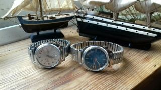 Mens Gents X2 Rare Vintage 60s 70s Swiss Made De Luxe Antimagnetic Watch