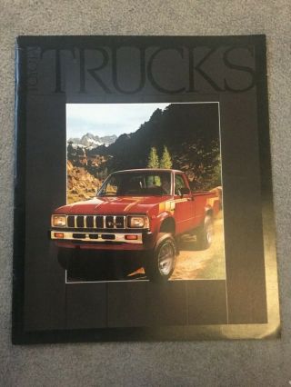 Toyota Trucks 1983 Brochure Dated August 1982 For Us Market (rare) In Vgc