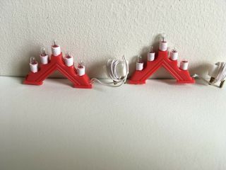 Vintage Lundby Dollhouse Red Advent Lights 1999