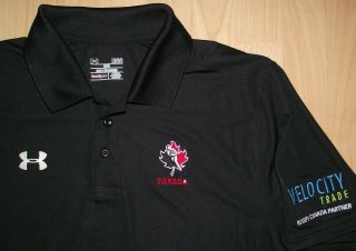 Rare UnderArmour Canada Players Rugby Union Polo Shirt Adults Large 2